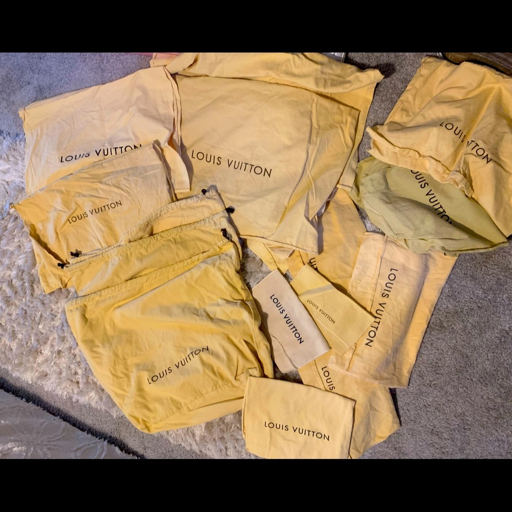 Louis Vuitton dust bags…varied sizes…20 total